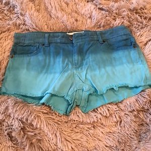 Blue ombré shorts